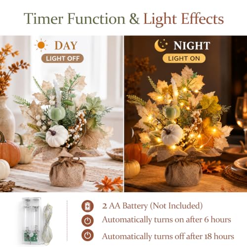 Fall Thanksgiving Table Centerpieces - 2 Pack Fall Decor (Variation of THIS listing)