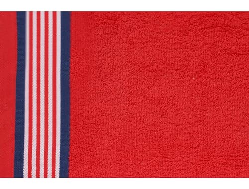 CASA COPENHAGEN 6-Piece Blue and Red Bathroom Towel Gift Set 550GSM