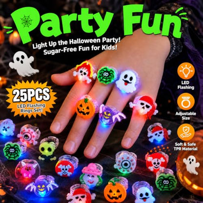 25Pcs Halloween Party Favors for Kids Trick-or-Treat Toys