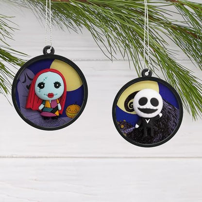 Hallmark Nightmare Before Christmas Mini Christmas Ornaments Set of 4 - Holiday Decor