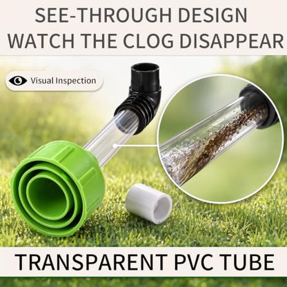 HVAC Drain Line Vacuum Adapter & Cleaner Kit - Unclogging Tool for PVC Pipes