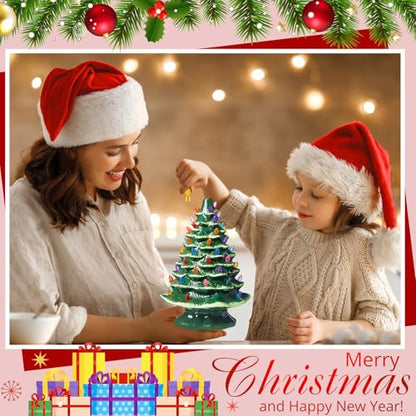 120 Pcs Plastic Flame Christmas Tree Bulbs - Multicolor, Medium