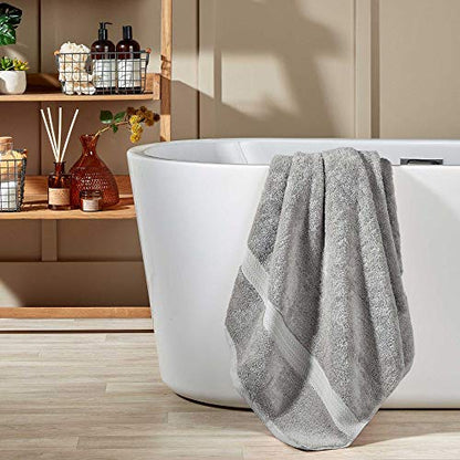 Christy Renaissance 2-Piece Bath Towel Set - Dove Gray - 100% Egyptian Cotton