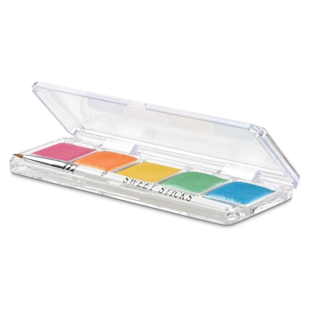 Sweet Sticks Edible Art Water-Activated Food Paint Mini Palette, Rainbow