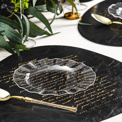Clear Plastic Dessert Plates 7 Inch - Wave Edge, Pack of 72 - Variation: Clear / 7in