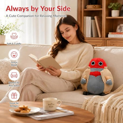 Chubby Plush Hero Pillow - Soft Squeezable Stress Relief Toy for Kids & Fans