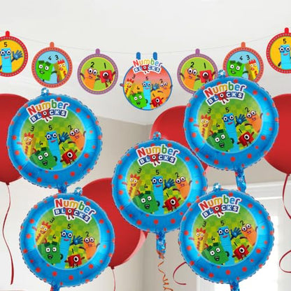 Numberblocks Deluxe Party Supplies Kit for 10 Guests - 79 Pieces