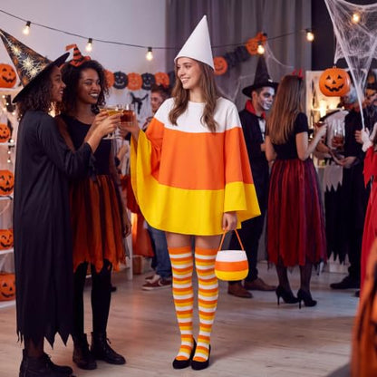 Halloween Candy Corn Costume for Adult Women - Costumes & Accessories