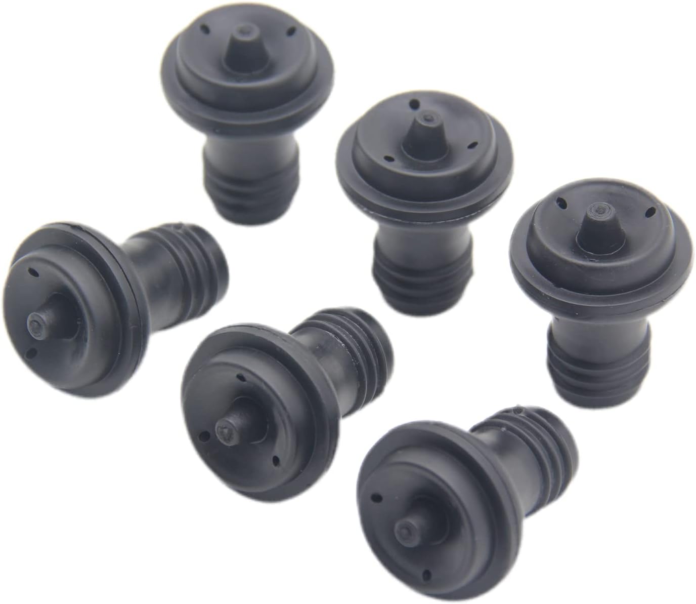 Wine Bottle Stopper, Wine Saver Vacuum Stoppers, Wine pump Vacuum Stoppers, Pack of 6, Rubber Wine Stoppers for Wine Saver Vacuum Pump Preserver, Solid stoppers Fit Every Bottle Keep Wine Fresh