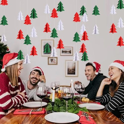 Christmas Tree 3 - 2 Pcs 3D Garland Holiday Decorations for Home & Party