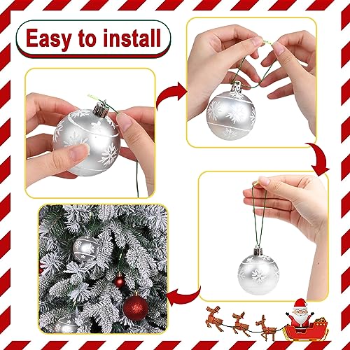 Green Christmas Ornament String Hanger - 200 Pcs, 7.9 Inch Holiday Decoration Hooks