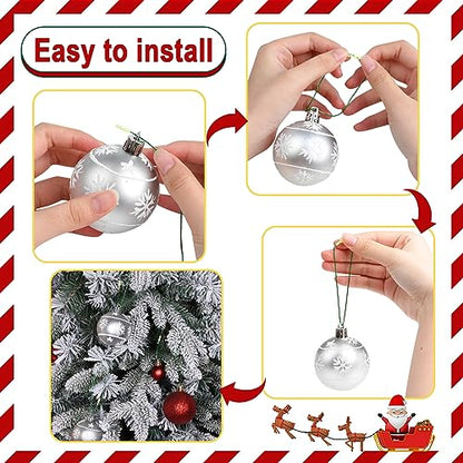 Green Christmas Ornament String Hanger - 200 Pcs, 7.9 Inch Holiday Decoration Hooks