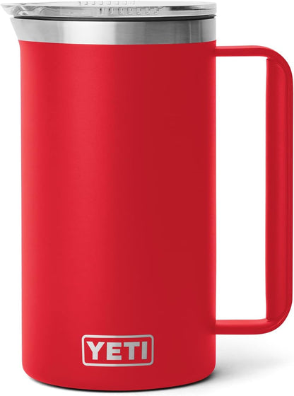 YETI Rambler 34 oz Pitcher, Vacuum Insulated, Stainless Steel with MagSlider Lid, Rescue Red