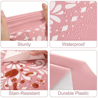 Mexican Tablecloth Set - Pink 54x108 Inch, 8 Pcs, Fiesta Party Decor