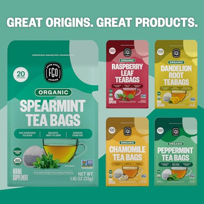 FGO Organic Gunpowder Green Tea, Loose Leaf, 16oz Bulk Resealable Bag, Packaging May Vary (Pack of 1)