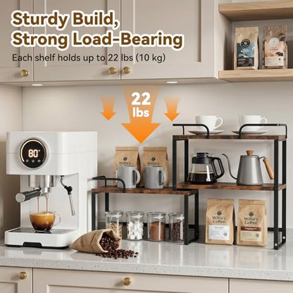 Corner Stackable Kitchen Countertop Organizer Shelf - Housolution