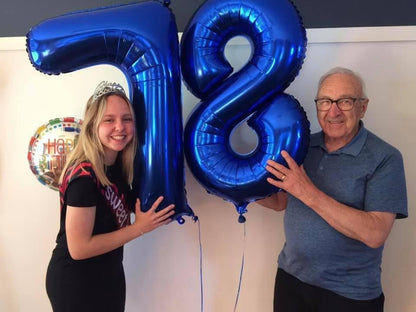 Number 8 Balloon - Night Blue 40 Inch Birthday Decoration for Girls | Perfect 8th Birthday Party Supplies