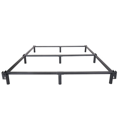 NEW JETO Metal Bed Frame,Sturdy Platform,Heavy Duty Sturdy Bed Frame Black King,9 Legs Support,Easy to Assemble,Without Taking Up Space and Easy to Move
