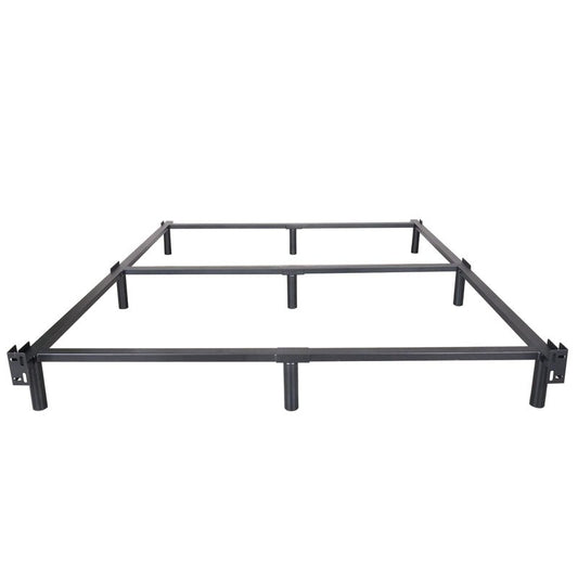 NEW JETO Metal Bed Frame,Sturdy Platform,Heavy Duty Sturdy Bed Frame Black King,9 Legs Support,Easy to Assemble,Without Taking Up Space and Easy to Move