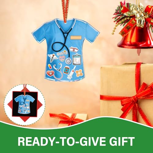 Thank You Nurse Christmas Ornament - Nurse1 Holiday Tree Decoration for Healthcare Heroes