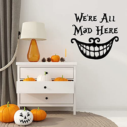 Halloween Smiling Face Wall Decals Sticker Decor - 2 Sheets