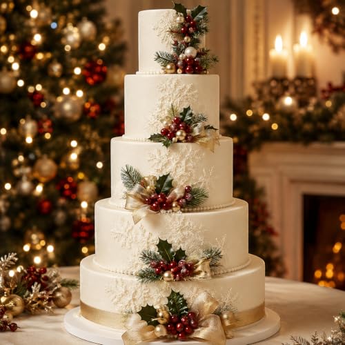 5 Tier Foam Dummy Cake Set for Cake Decorating, Display & Practice