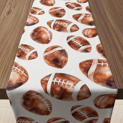 Football Table Runner for Game Day Parties - Football Decorations & Supplies - Variation of THIS listing