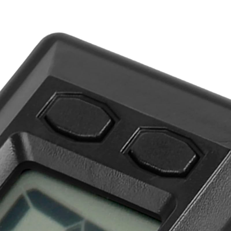 LCD Digital Clock with Time, Date & Calendar Display — Desk & Car Mount