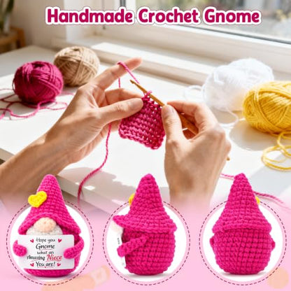 Gnome Niece Gift from Auntie - Handmade Crochet Keepsake for Birthday & Holiday