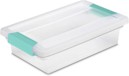Sterilite Clip Box Set - Stackable Clear Plastic Bins with Latching Lids | Small Storage for Arts, Crafts & Office Organization