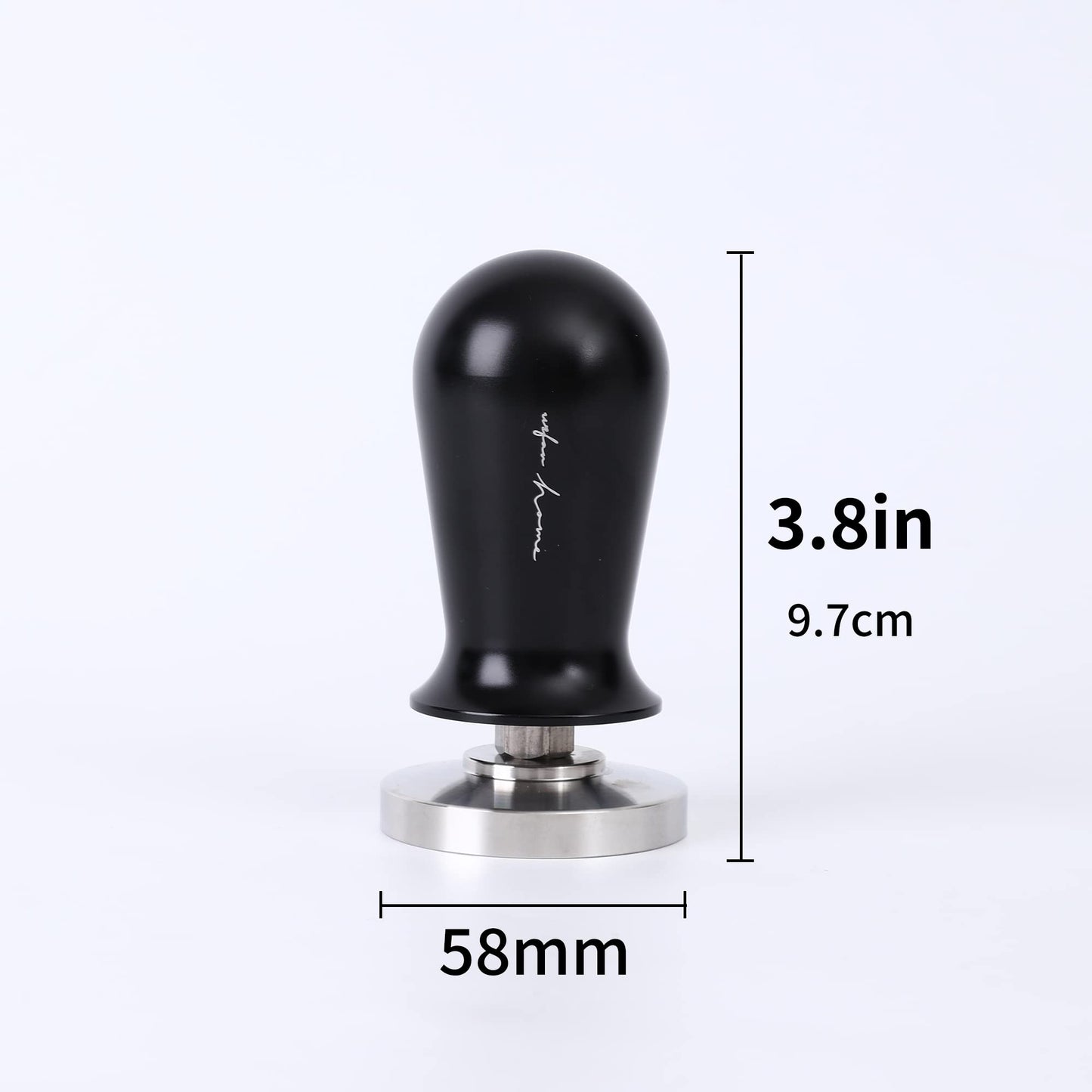 Espresso Tamper 51mm 58mm Calibrated Tamper with Spring-loaded Barista Espresso Coffee Tamper 304 Stainless Steel 100% Flat Base Premium Espresso Accessories UBENKAKU (58mm)