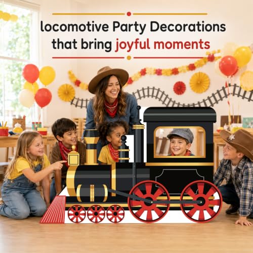 Life Size Train Cardboard Cutout for Events and Decorations