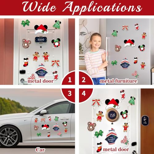 Interesting Christmas Cruise Door Magnets - 12 Pcs Reusable Holiday Decorations