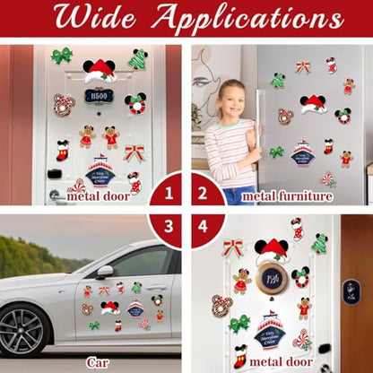 Interesting Christmas Cruise Door Magnets - 12 Pcs Reusable Holiday Decorations