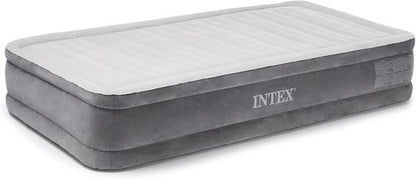 Intex Recreation Comfort Plush Mid Rise Airbed - Built-In Electric Pump | Twin Size, 13" Height