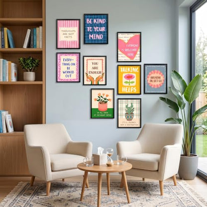 Quotes on Healing Mental Health Posters Set 8x10in - Unframed Therapy Office Decor - Variation of THIS listing