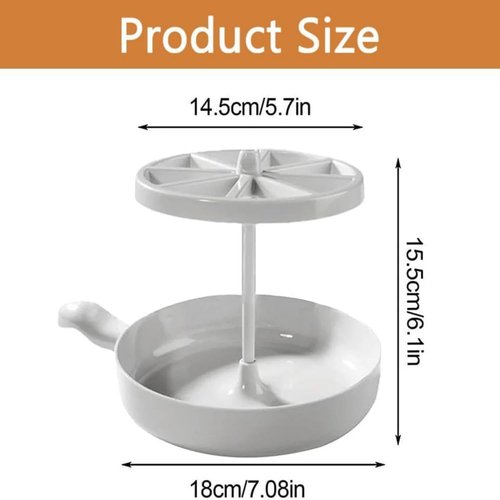 Bacon Wizard Microwave Crispy Bacon Maker, Microwave Bacon Cooker, Bacon Grease Saver with Strainer, Microwave Barbecue Grill Cooker Prep Trays Bacon Rack for Oven Cooking (2 Pack)