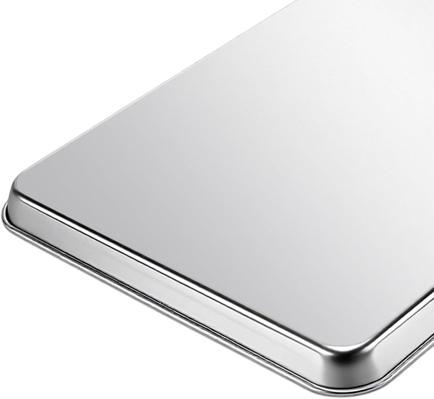 Skiennix Stainless Steel Baking Sheets - 4-Piece Set for Cooking & Roasting | 17.6 x 12.4 x 1 Inch