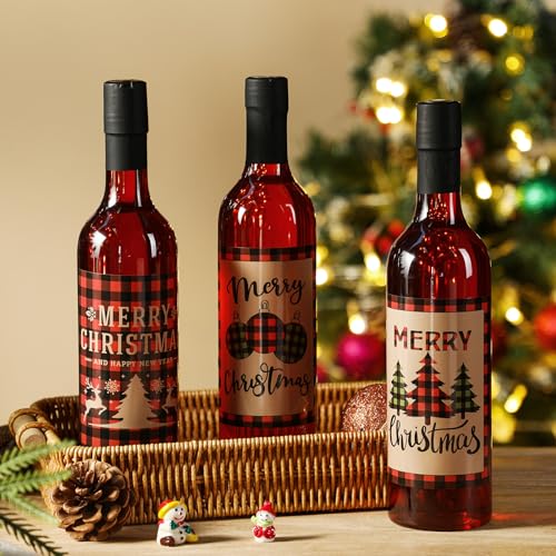 Maxcheck 44 Pcs Christmas Plastic Wine Bottle Set Cap - Clear & Elegant