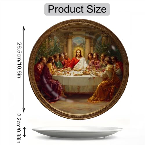 The Last Supper Classic Art Decor Melamine Plate 10.6 Inch Sign-45