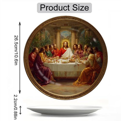 The Last Supper Classic Art Decor Melamine Plate 10.6 Inch Sign-45