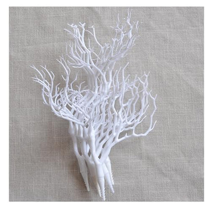 Artificial Coral Branches Set - 13.8 Inch White 10PCS for Decor & Craft (Variation: White 10pcs)