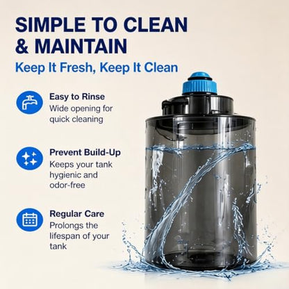 Large Capacity Water Tank for Vacuum Cleaner 800ml Replacement Part