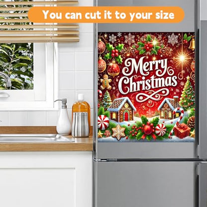 Decorative Magnetic Cover for Dishwasher & Appliances - Snowhouse 23x26in