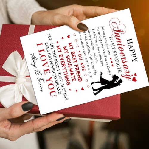 Romantic Anniversary Card Gift for Husband Wife BK-163 - Love Note Keepsake