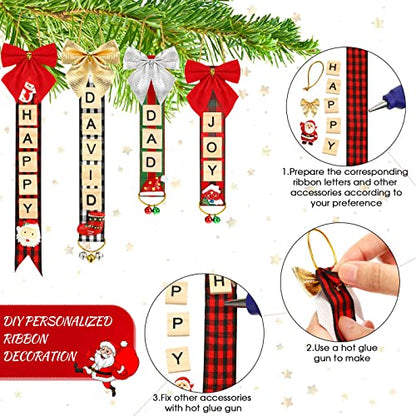 DIY Christmas Ornaments Craft Kit with Hot Glue Gun - Stylish