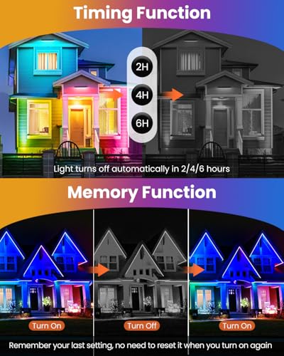 RGB Wall Wash Lights - Color Changing LED Strip Lights with Remote, Waterproof IP66 - Variation 4