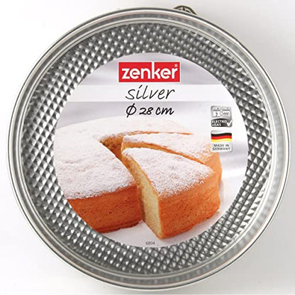 Zenker Tin Plated Steel Springform Pan, 11-Inch, Metallic