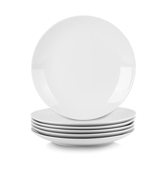 10 Strawberry Street Simply White 10.5" Coupe Dinner Plate, Set of 6