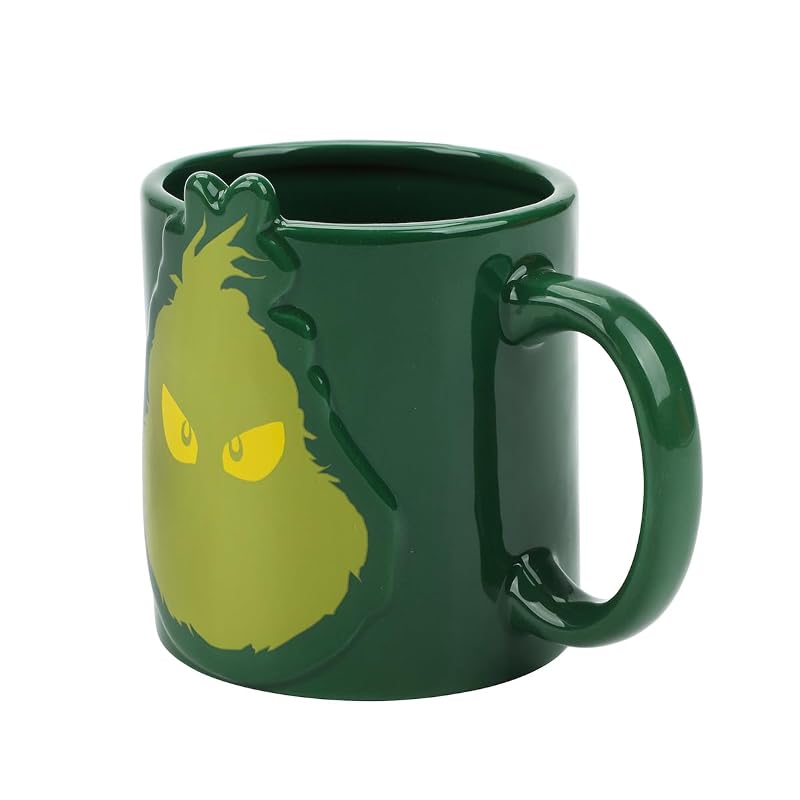 Grinch Before Coffee Mug 16 oz - White Ceramic | Variation: GRI